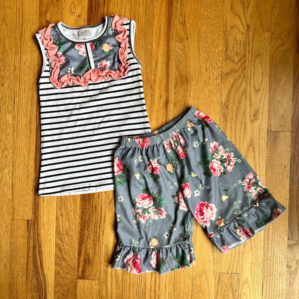 Girls 4T - 5T Matching Summer Outfit